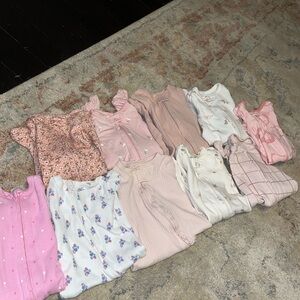 Carter's Pink and White Kids Pajama Set Collection